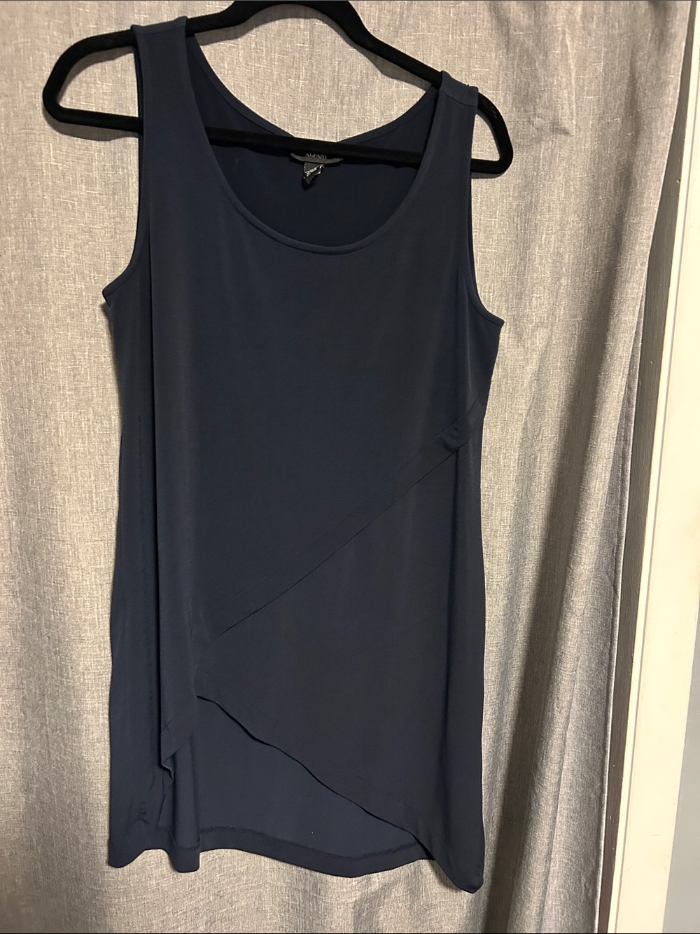 Alfani Navy Layered Tank Top